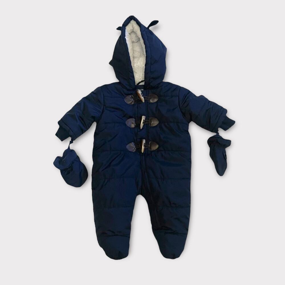 Children's Place Baby Infant Winter Snowsuit w/ Mittens 0-3mos